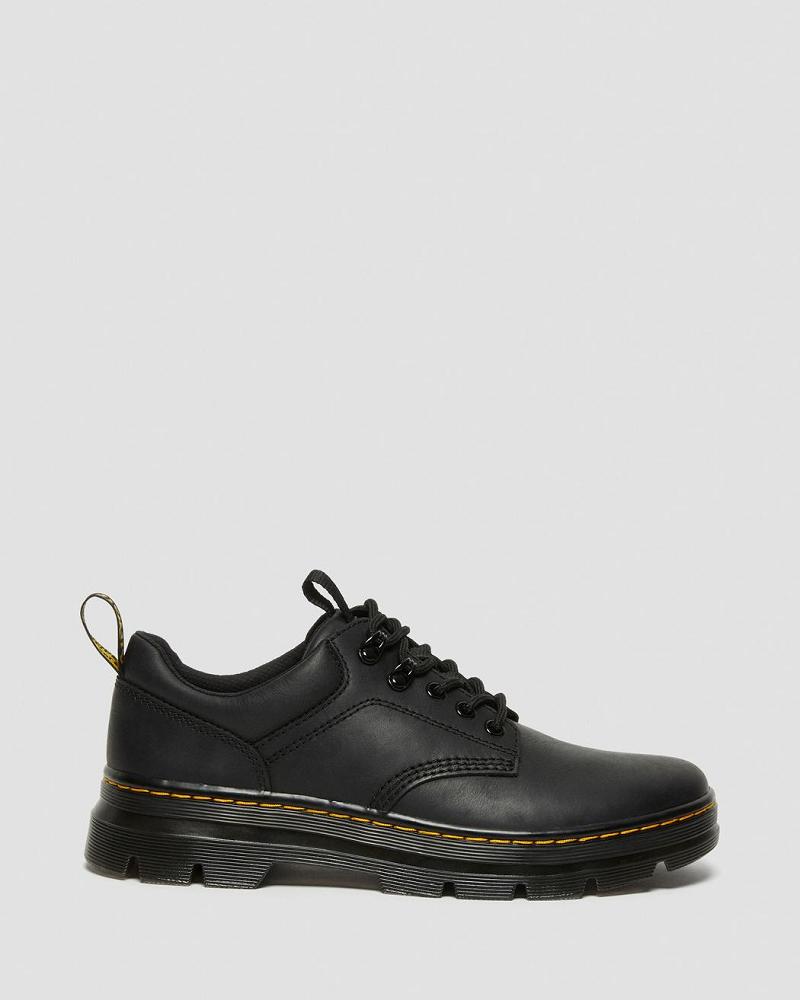 Dr Martens Reeder Wyoming Læder Brugssko Herre Sort | DK 644LIS